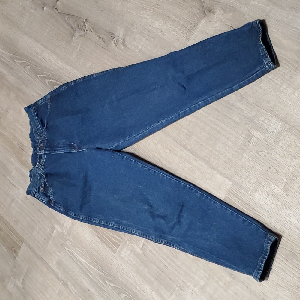 Vintage Chic Mom Jeans High Rise Blue Denim Made in USA Size 12